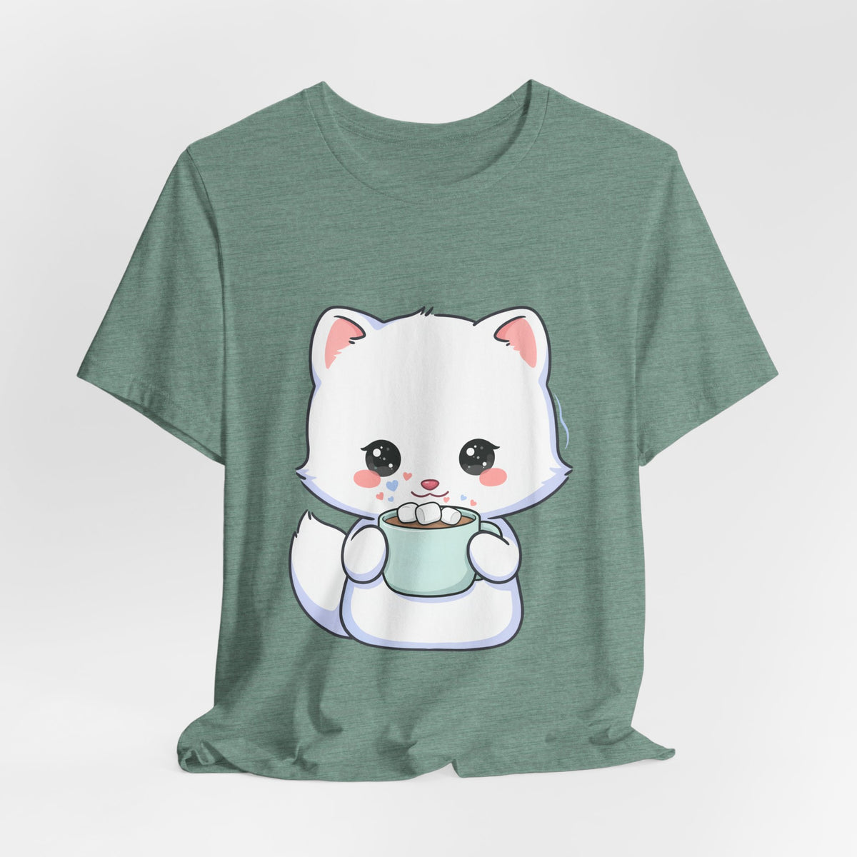 Kawaii Arctic Fox T-Shirt for Cozy Winter Gift Giving