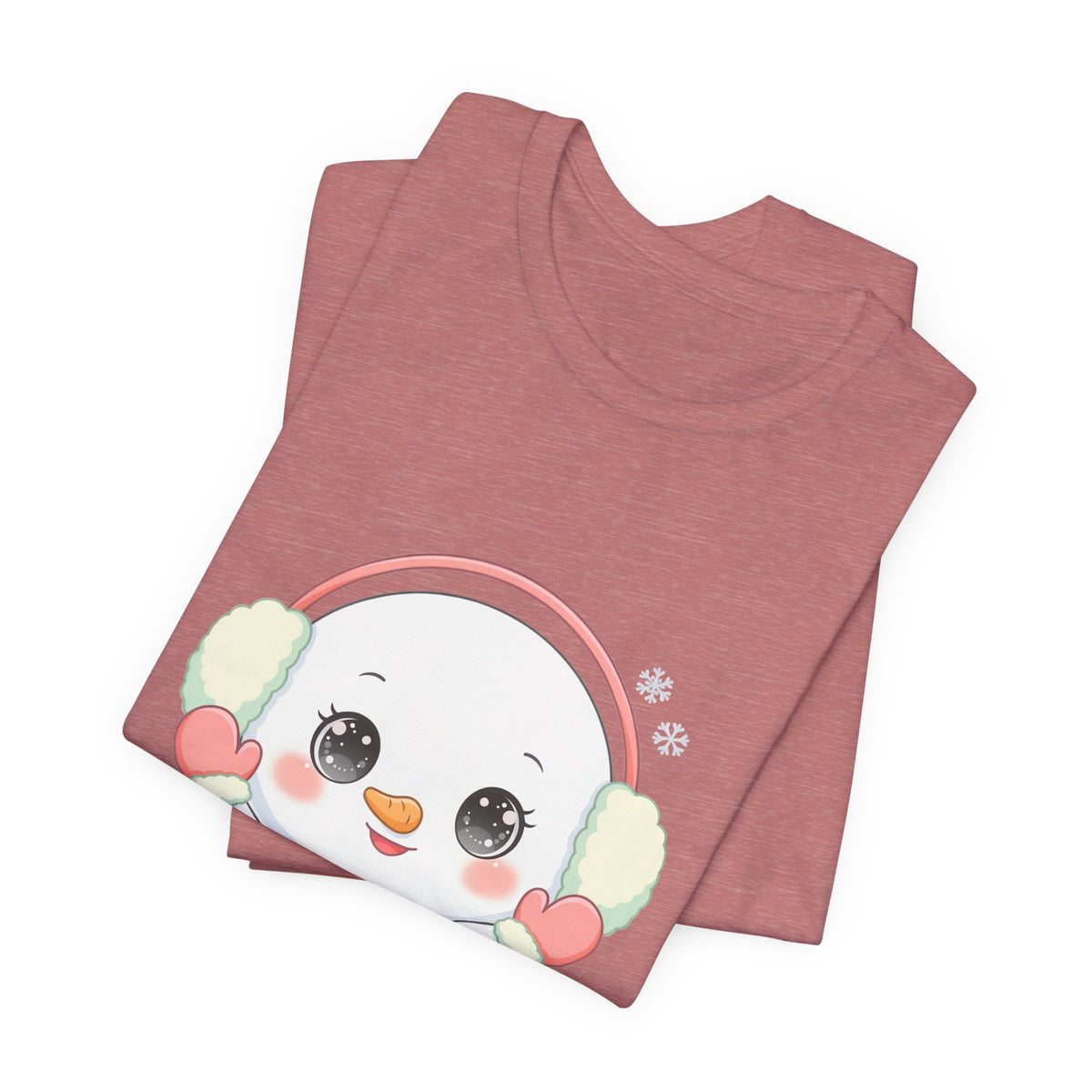 Kawaii Snowman T-Shirt for Cute Winter Style