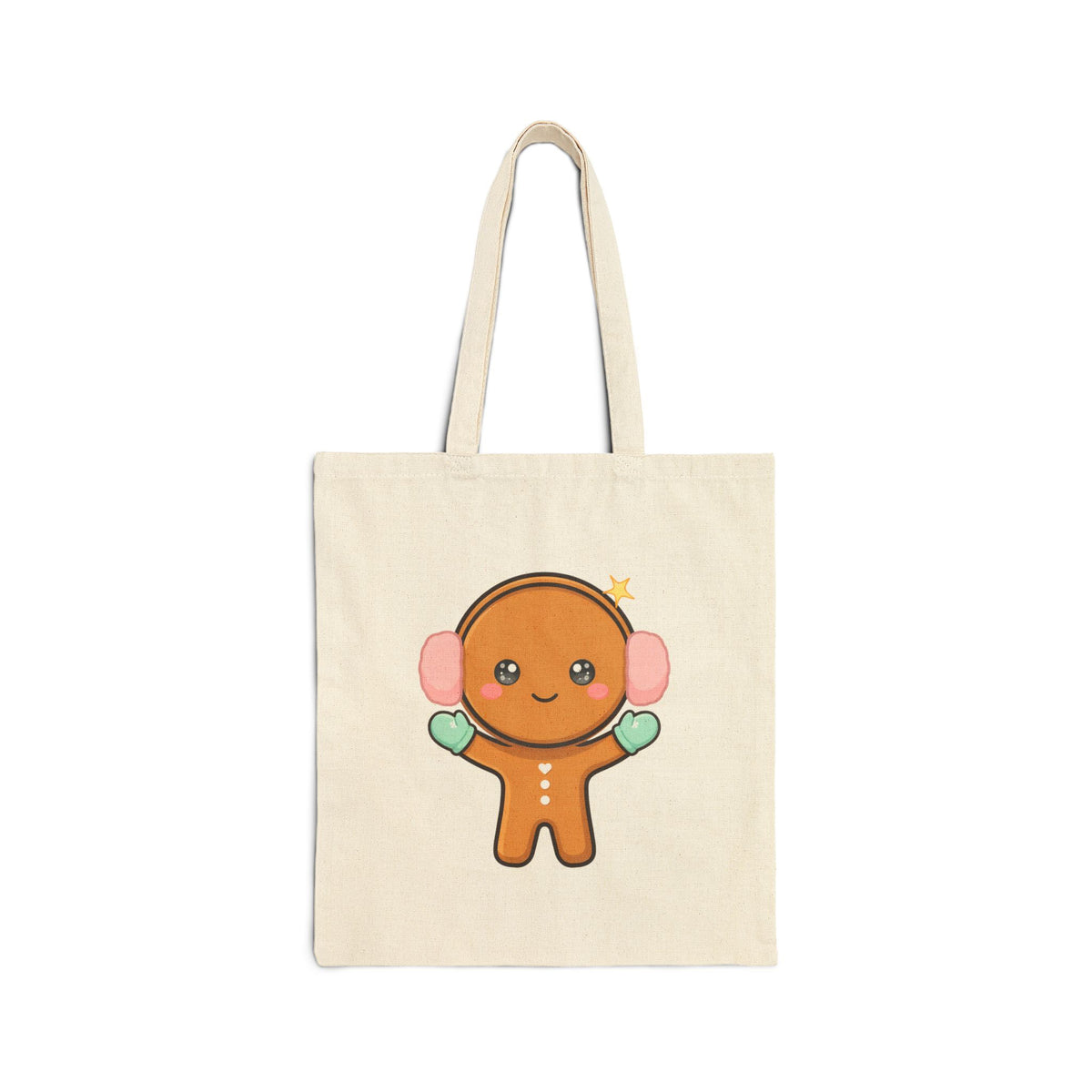 Kawaii Gingerbread Tote Bag for Cozy Winter Days