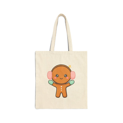 Kawaii Gingerbread Tote Bag for Cozy Winter Days