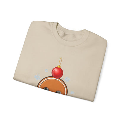 Gingerbread Christmas Sweatshirt, Cute Holiday Crewneck