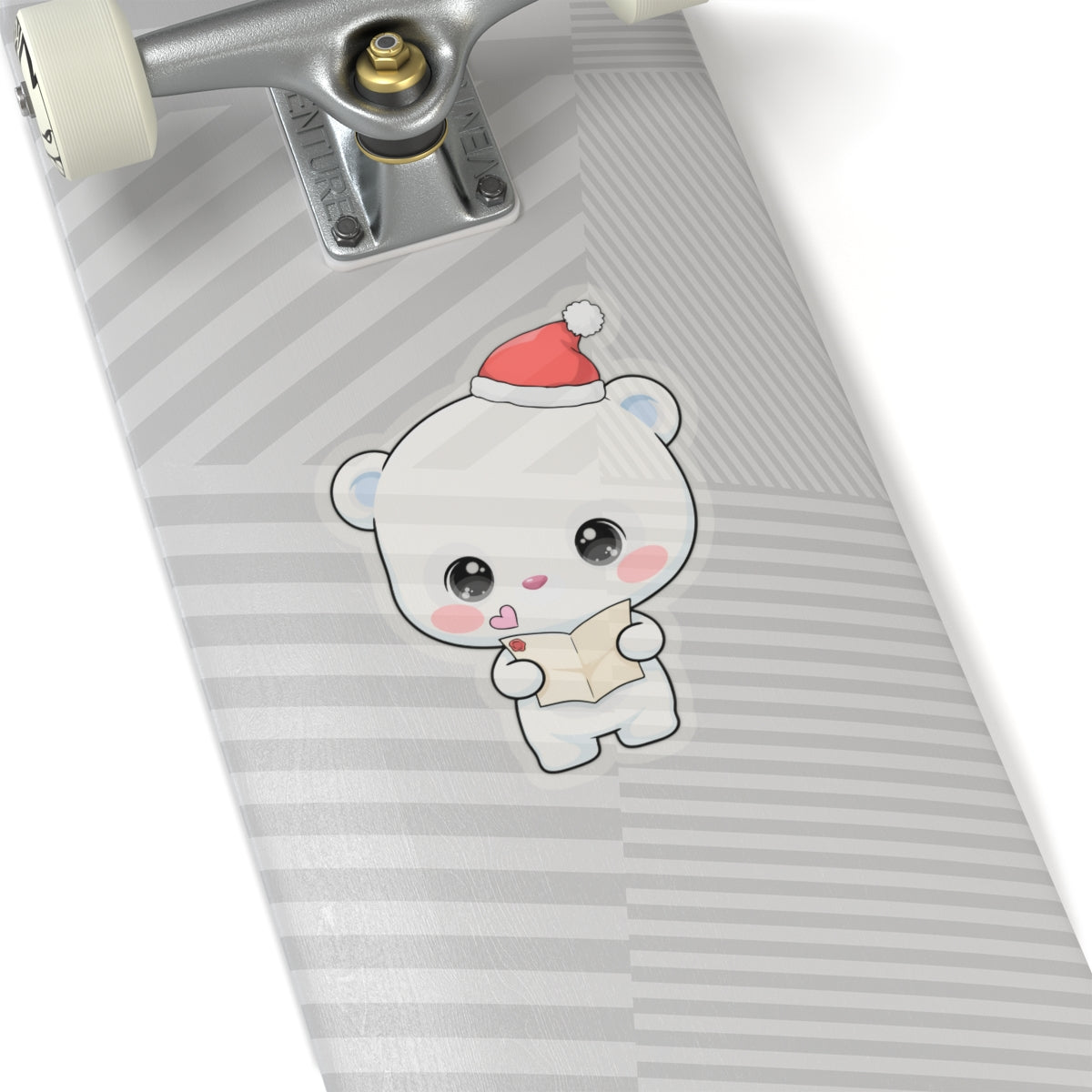 Christmas Polar Bear Sticker for Cozy Holiday Cheer