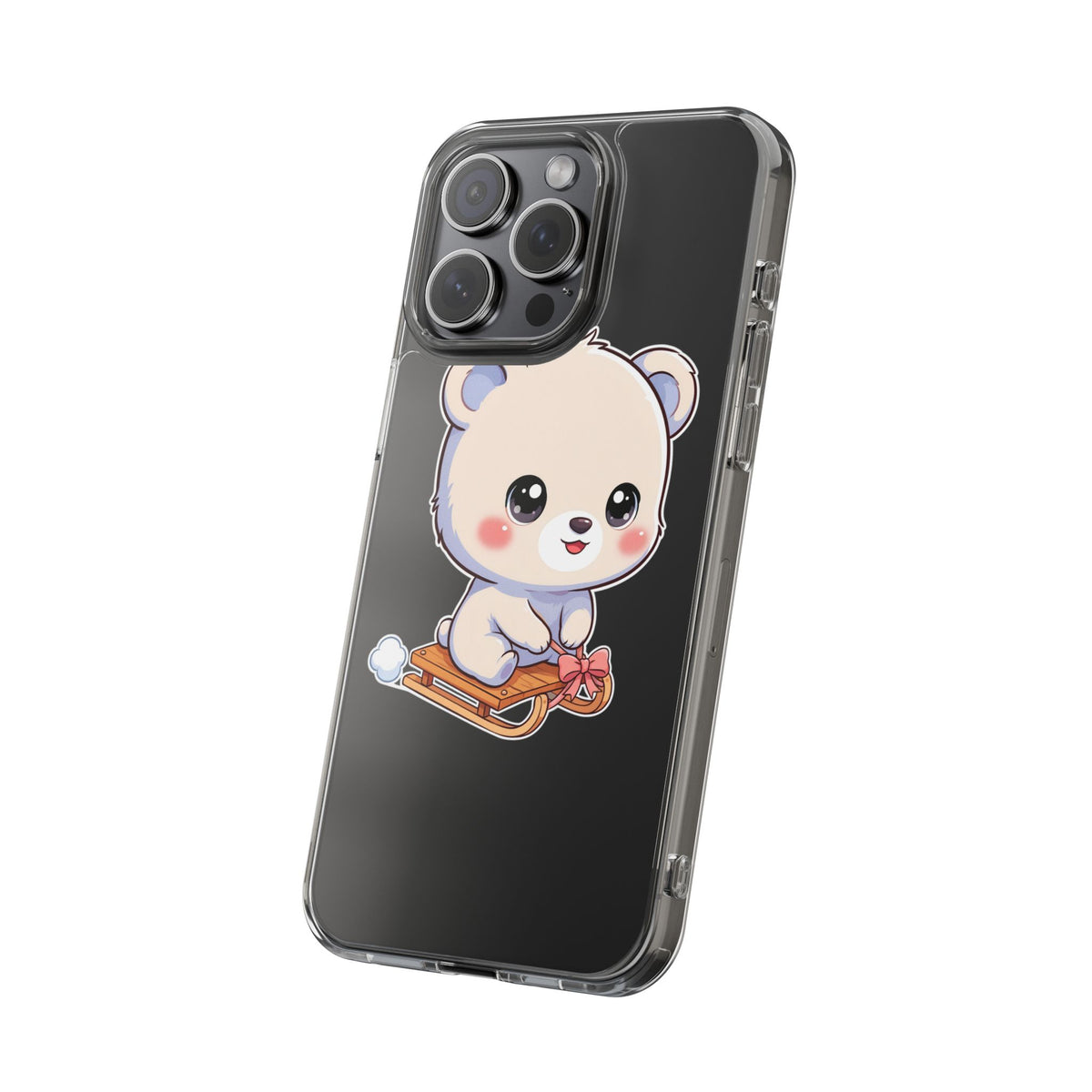 Kawaii Polar Bear Phone Case, Cute Winter Gift