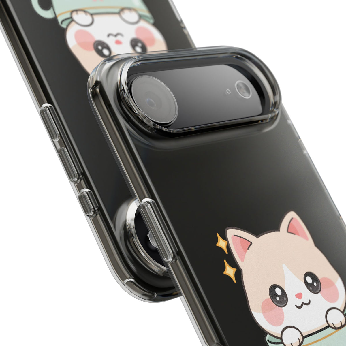 Kawaii Cat Phone Case, Cute Teacup Kitty Gift