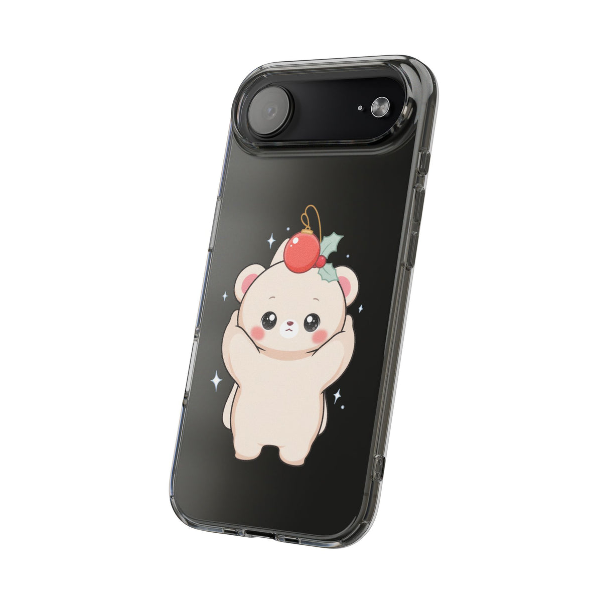 Kawaii Christmas Bear Phone Case for Cozy Holiday Days