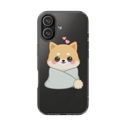 Kawaii Shiba Inu Phone Case, Cozy Valentine Gift