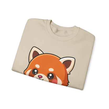 Kawaii Red Panda Skateboarding Sweatshirt, Cute Animal Gift