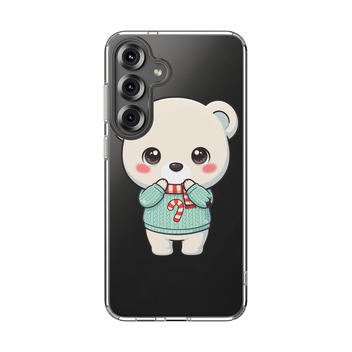 Kawaii Christmas Bear Phone Case for Holiday Season