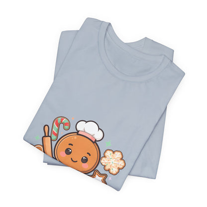 Gingerbread Baker Christmas Tee, Cute Kawaii Holiday Shirt