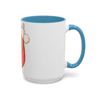 Christmas Gingerbread Mug: Sleepy Stocking Accent Coffee Mug