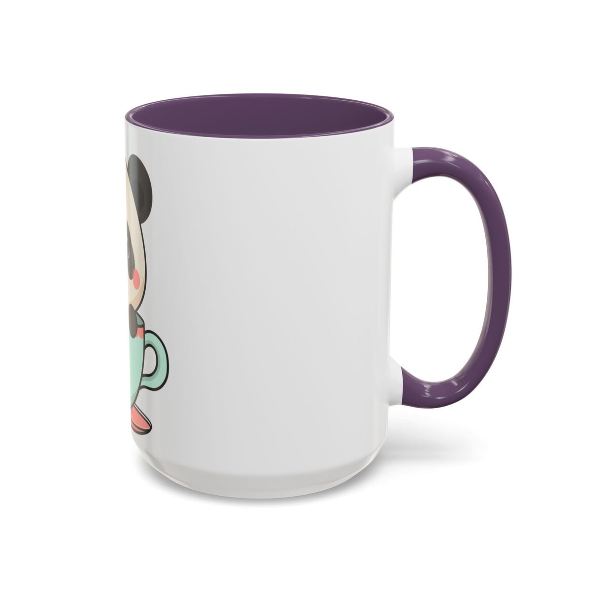 Kawaii Panda Accent Coffee Mug for Panda Lovers