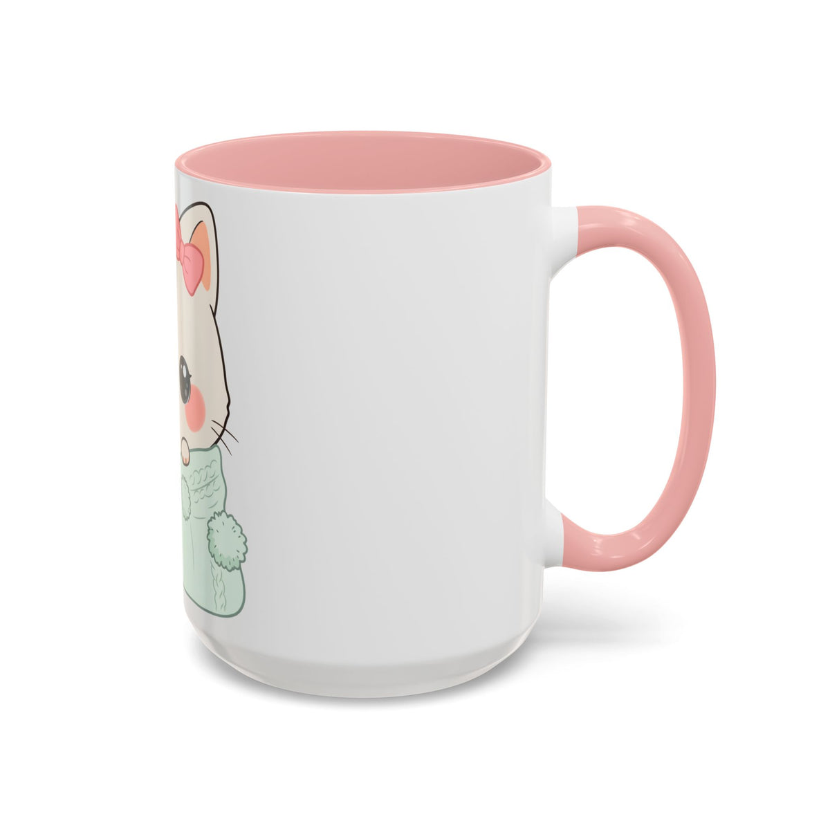 Cozy Cat Accent Mug for Kawaii Cat Lovers