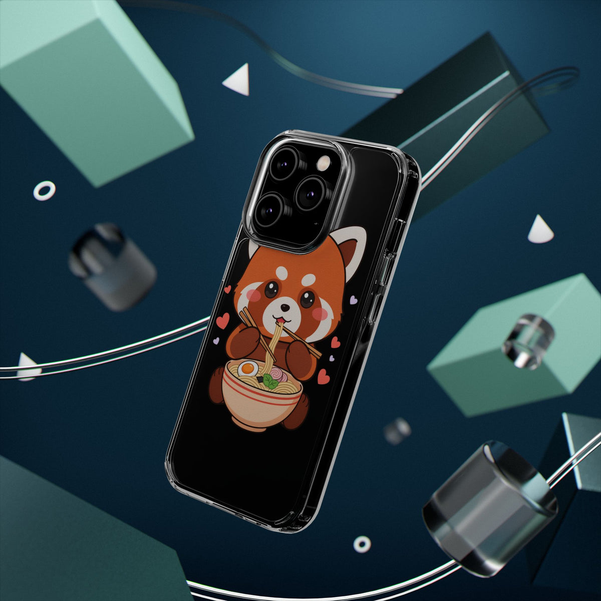 Red Panda Ramen Phone Case – Kawaii Food Lover Gift