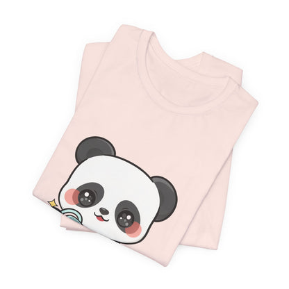 Kawaii Panda T-Shirt, Cute Plant Lover Gift