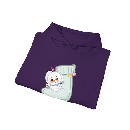 Kawaii Snowman Christmas Hoodie for Cozy Holiday Days