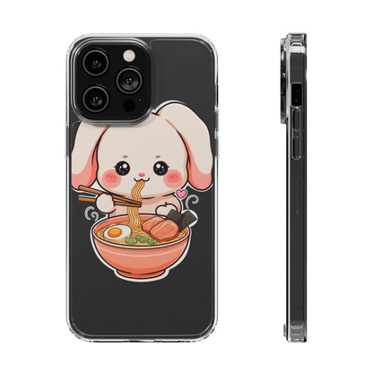 Kawaii Ramen Bunny Clear Impact-Resistant Case
