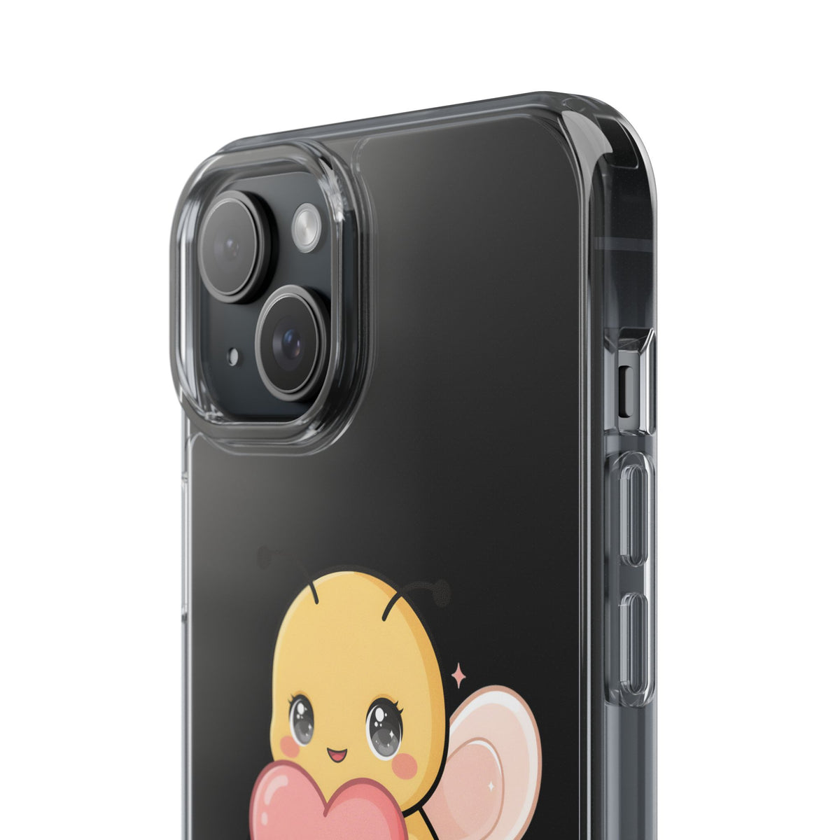Kawaii Bee Clear Impact-Resistant Phone Case