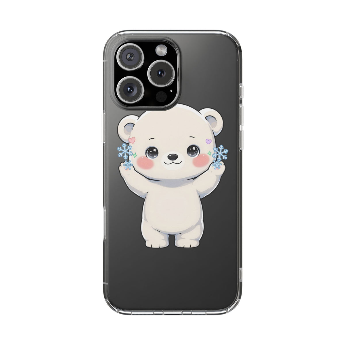 Kawaii Polar Bear Phone Case for a Cozy Winter Gift