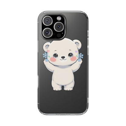 Kawaii Polar Bear Phone Case for a Cozy Winter Gift