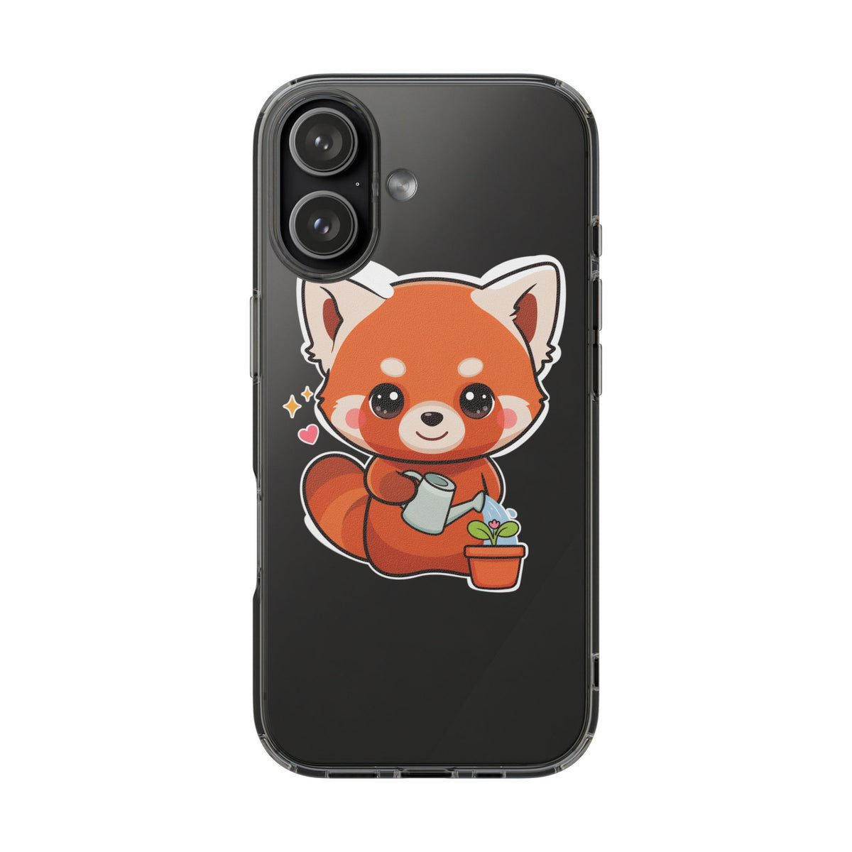 Red Panda Phone Case, Cute Plant Lover Gift