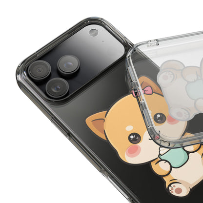 Kawaii Shiba Inu Phone Case with Latte