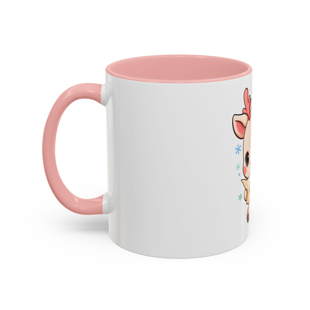 Christmas Reindeer Accent Coffee Mug for Cozy Holiday Mornings