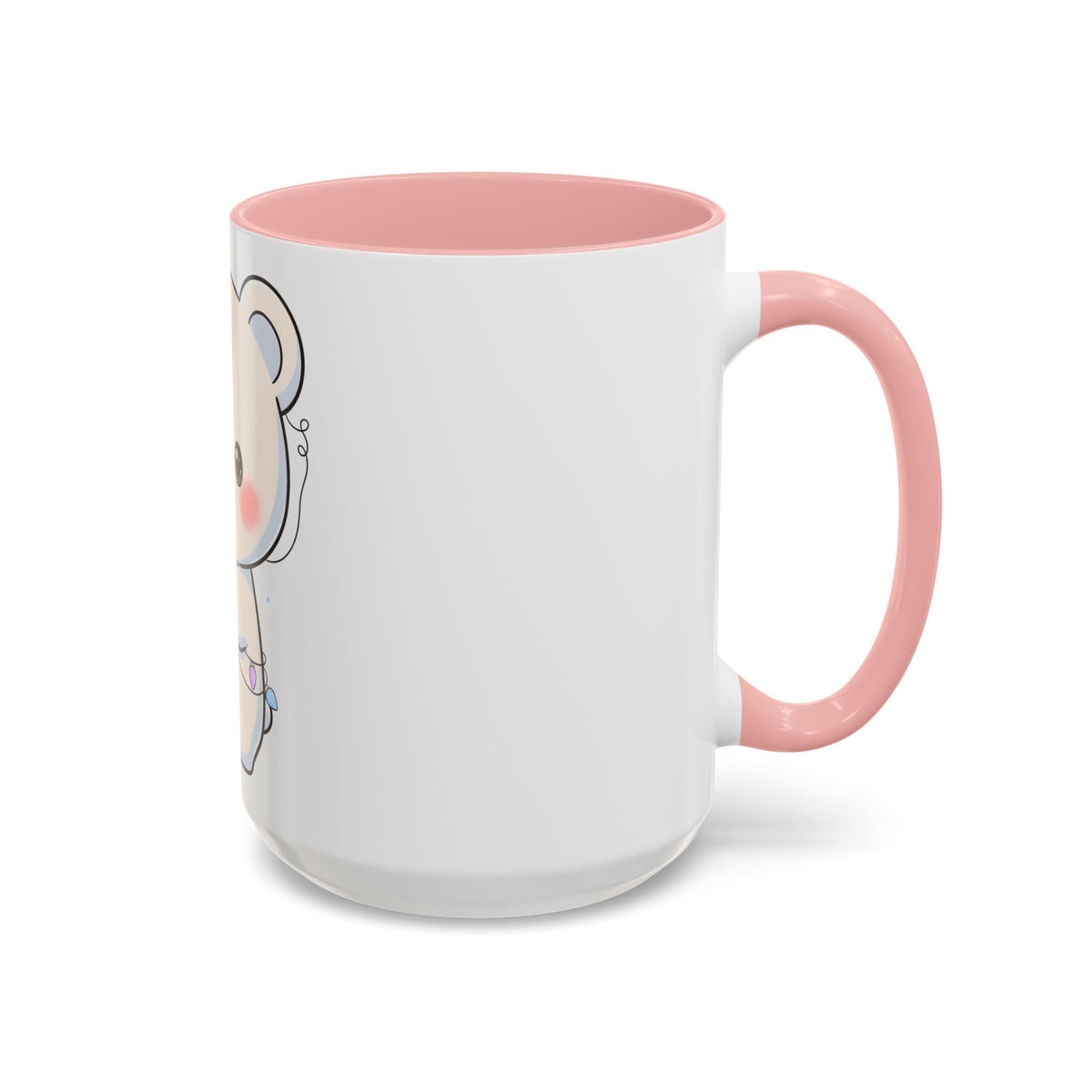 Kawaii Polar Bear Mug, Festive Holiday Gift