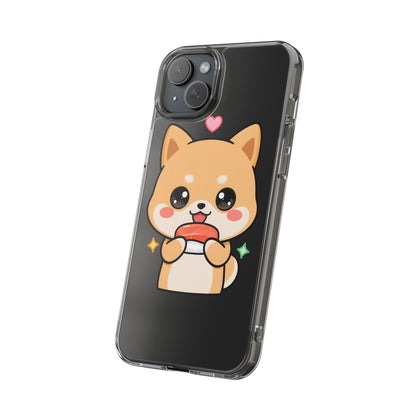 Kawaii Shiba Inu Phone Case for Sushi Lovers
