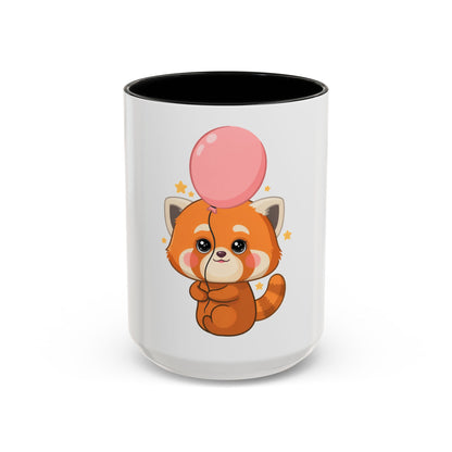 Kawaii Red Panda Accent Coffee Mug for Cute Animal Fans