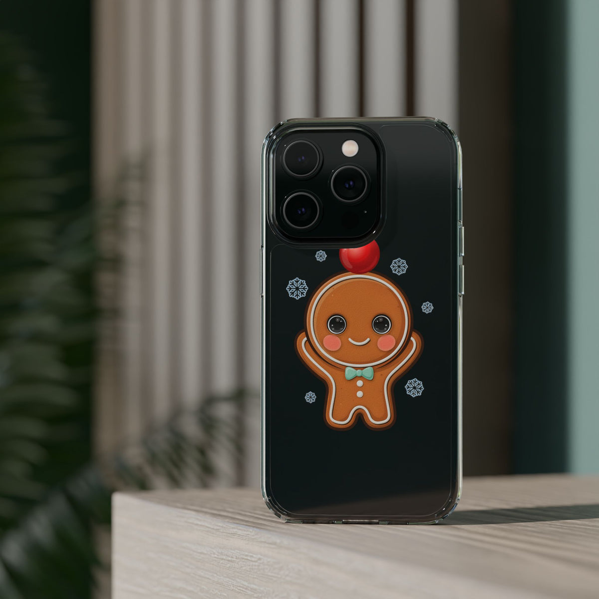 Christmas Gingerbread Phone Case, Cute Kawaii Holiday Gift