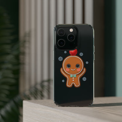 Christmas Gingerbread Phone Case, Cute Kawaii Holiday Gift