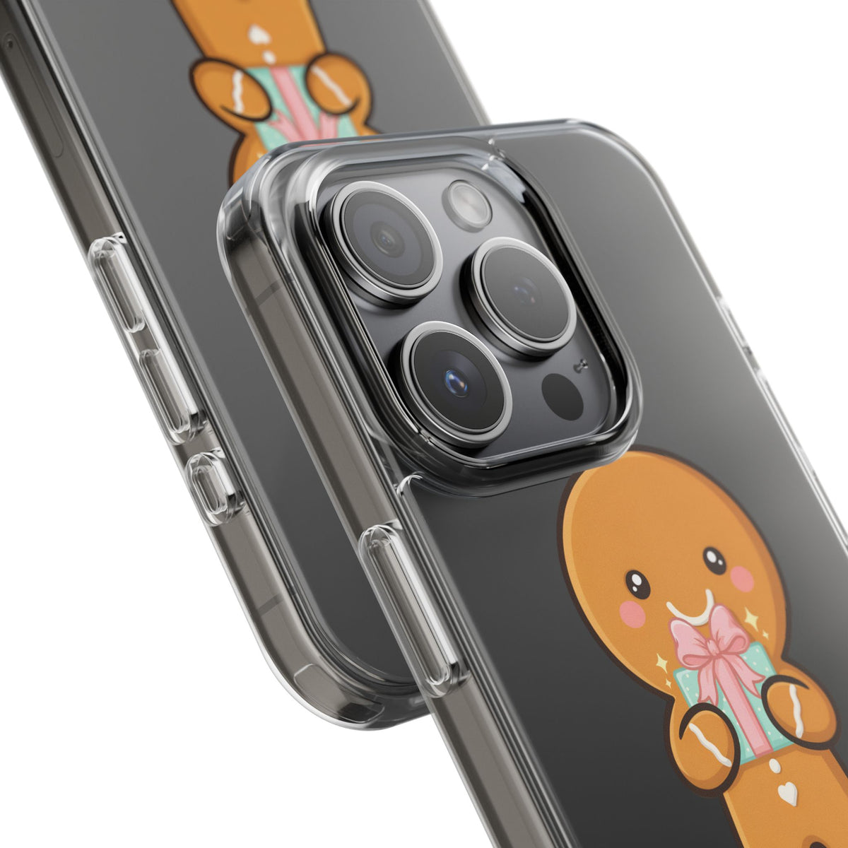 Gingerbread Man Phone Case, Cute Holiday Gift Design