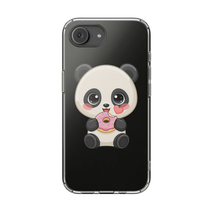 Kawaii Panda Phone Case with Donut