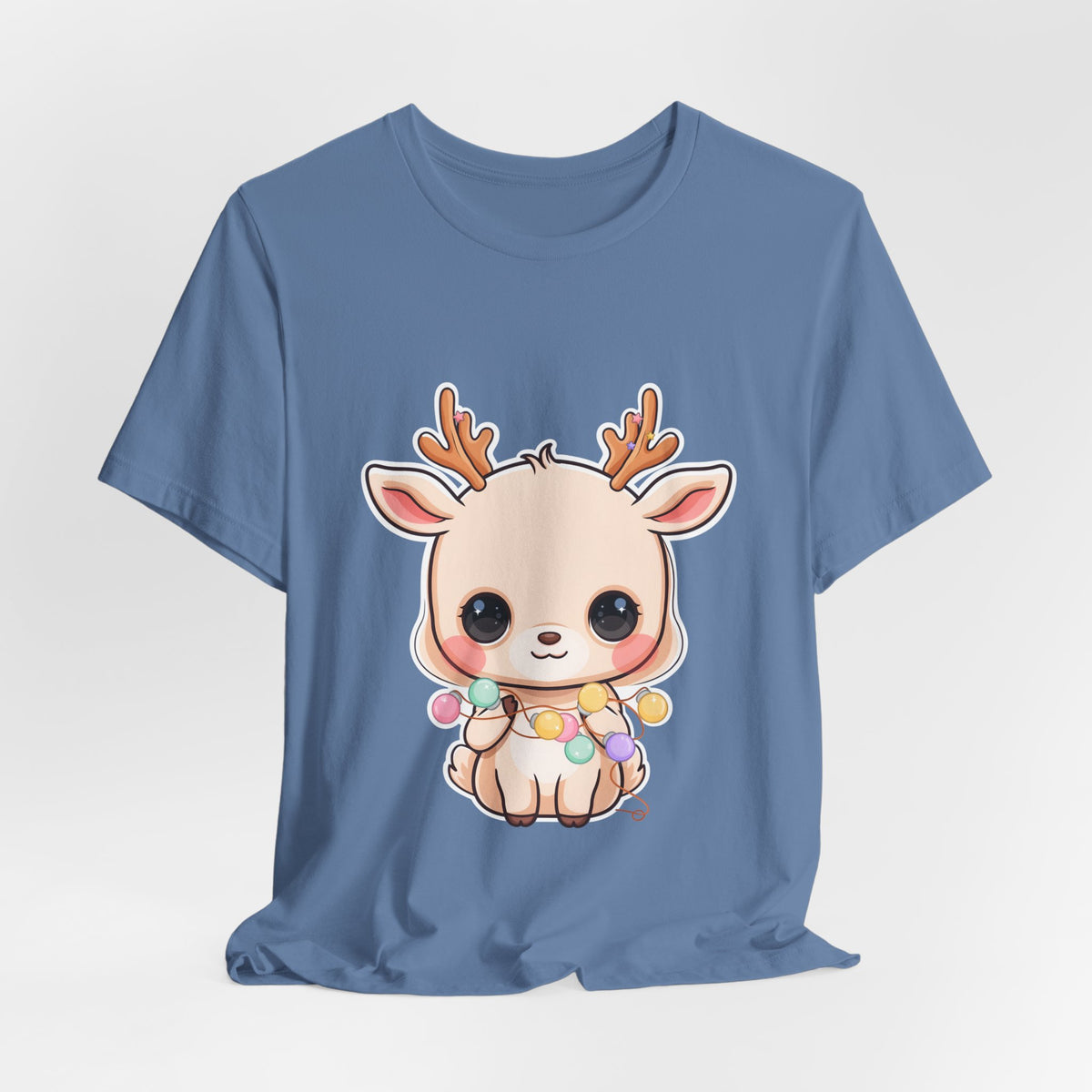 Kawaii Reindeer T-Shirt for Cozy Holiday Errands