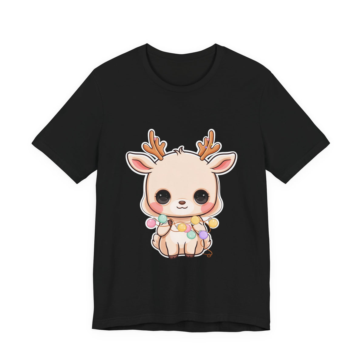 Kawaii Reindeer T-Shirt for Cozy Holiday Errands