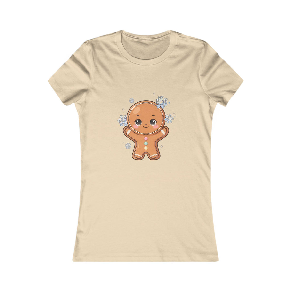 Kawaii Gingerbread T-Shirt for Cozy Winter Outings