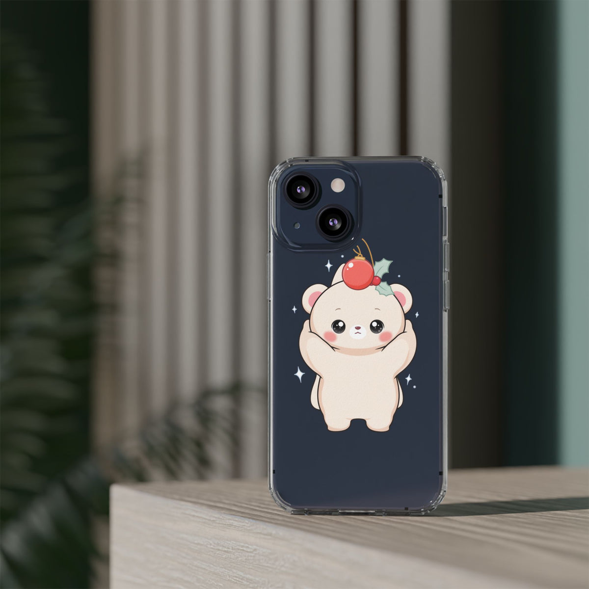 Kawaii Christmas Bear Phone Case for Cozy Holiday Days