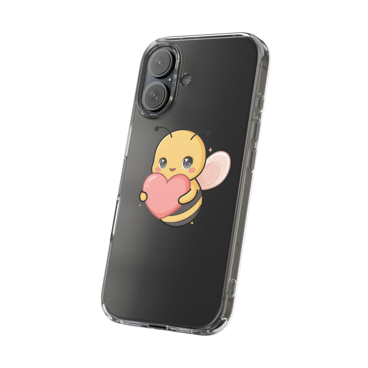 Kawaii Bee Clear Impact-Resistant Phone Case