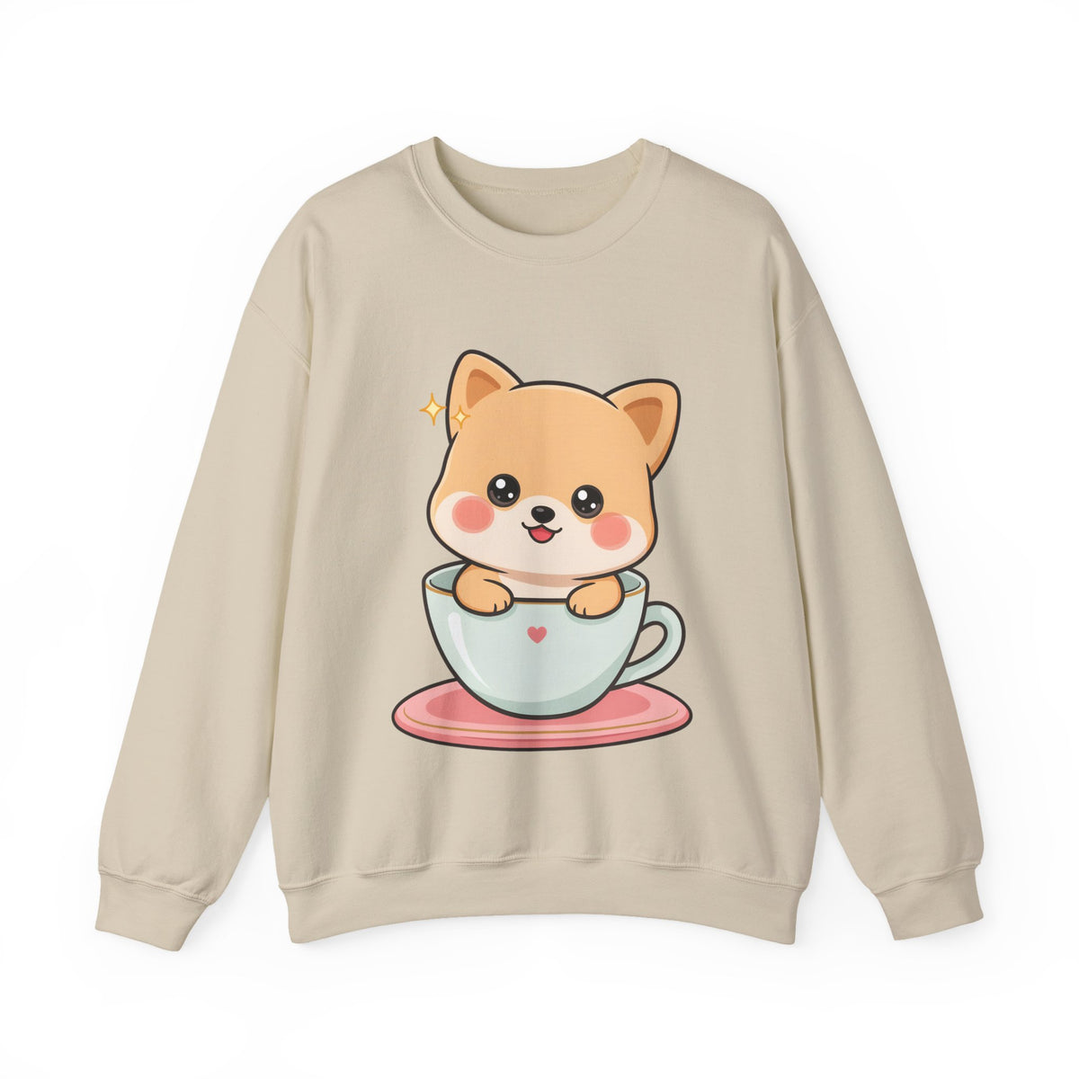 Kawaii Shiba Inu Sweatshirt, Cute Puppy Crewneck