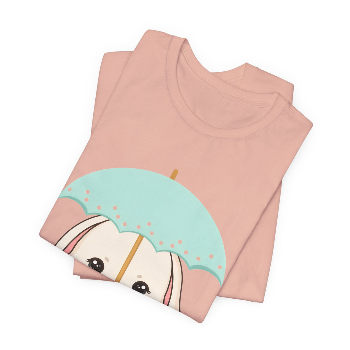 Kawaii Bunny T-Shirt, Cute Umbrella Rabbit Tee