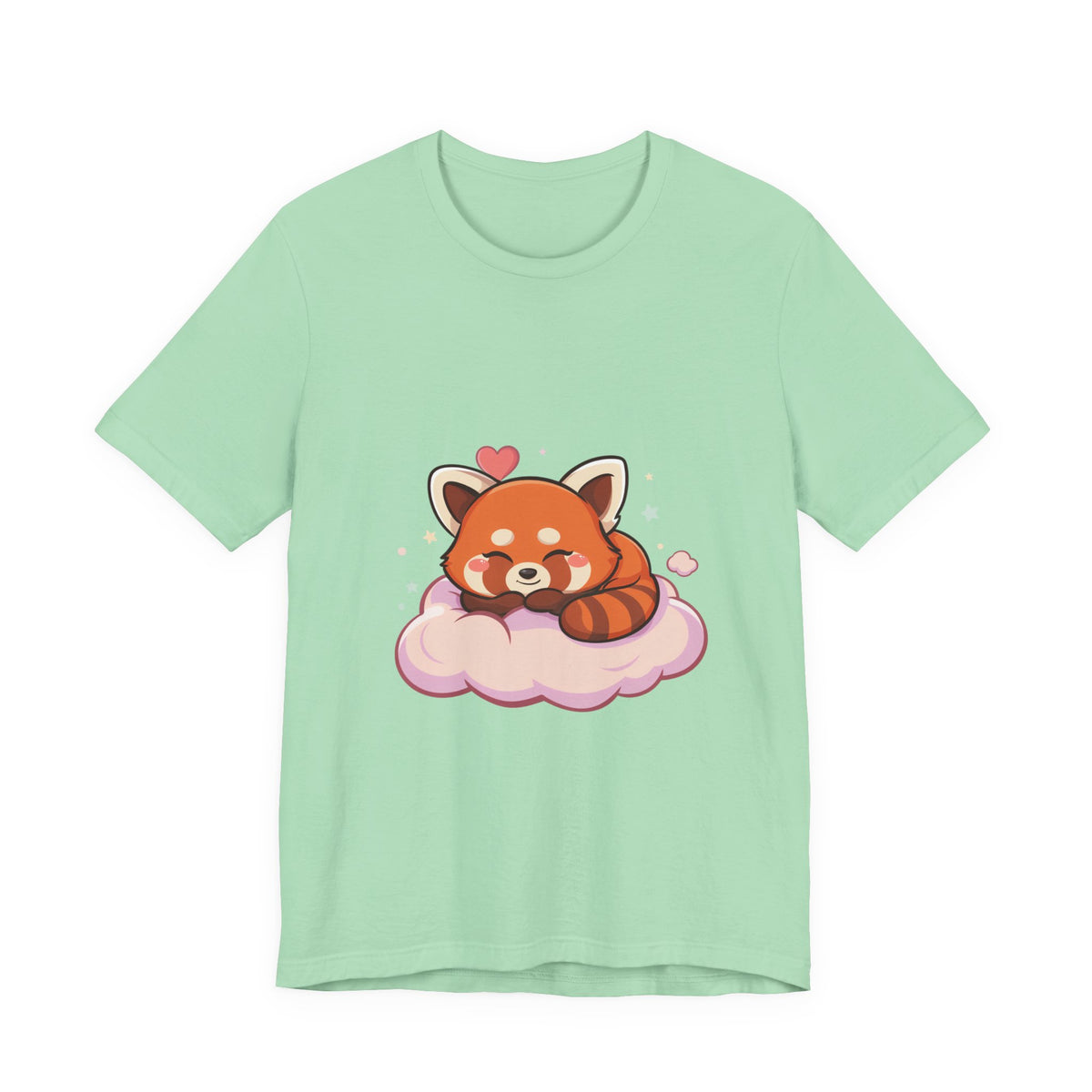Kawaii Red Panda T-Shirt, Cute Sleeping Animal Tee