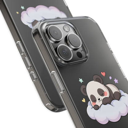 Sleeping Panda Clear Impact-Resistant Phone Case