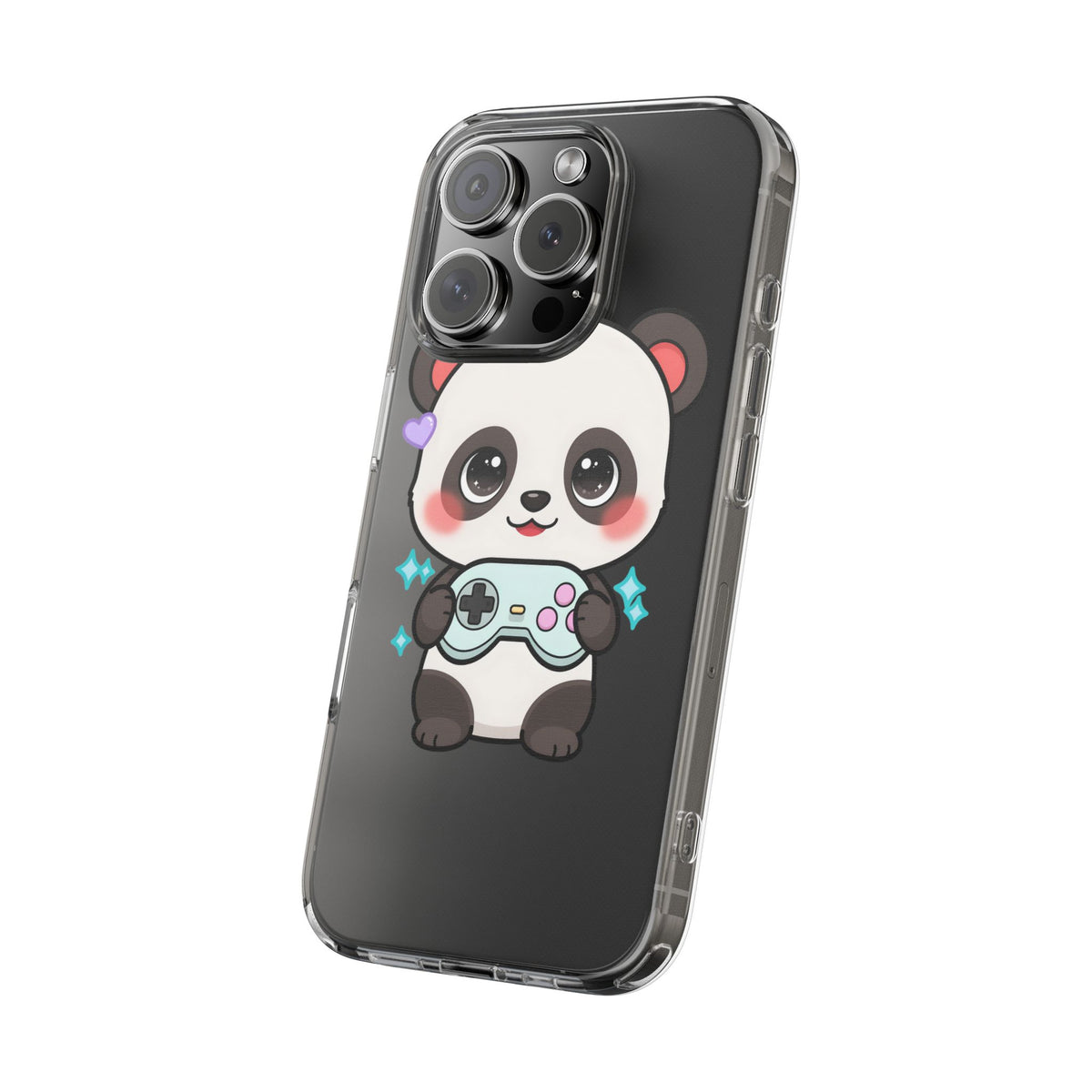 Gamer Panda Clear Impact-Resistant Phone Case