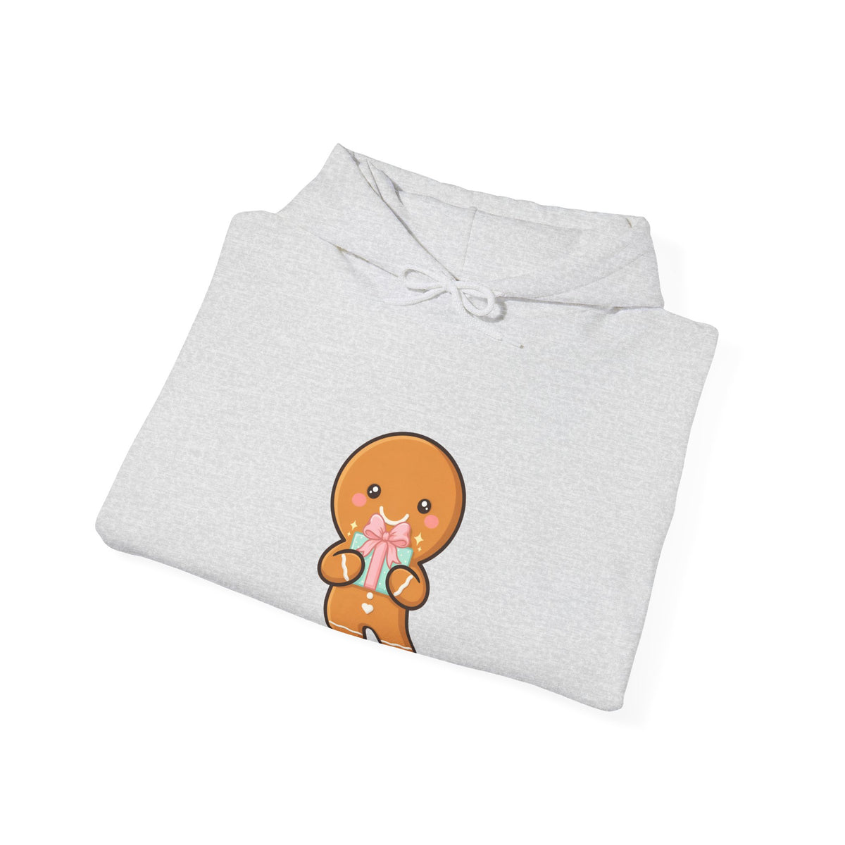 Gingerbread Gift Hoodie, Cute Christmas Unisex Sweatshirt