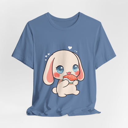 Kawaii Sushi Bunny T-Shirt for Cute Foodie Fans
