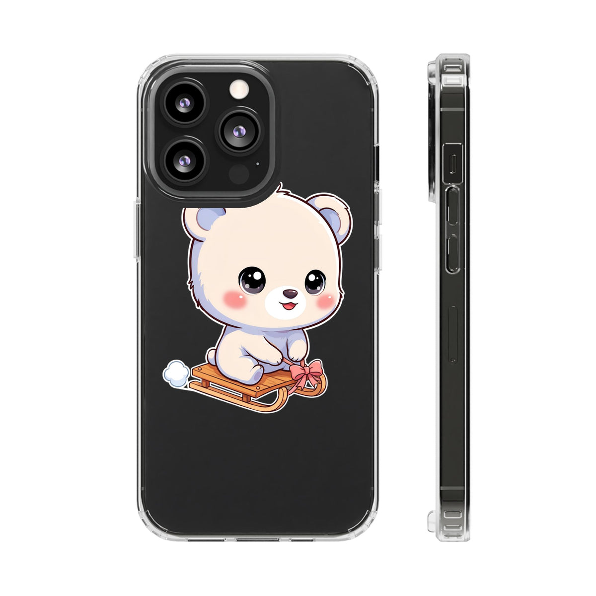 Kawaii Polar Bear Phone Case, Cute Winter Gift