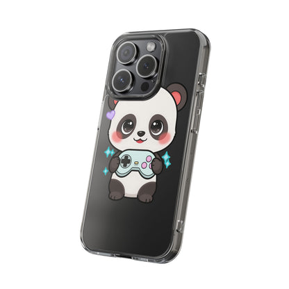 Gamer Panda Clear Impact-Resistant Phone Case