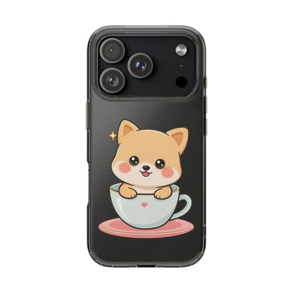 Kawaii Shiba Inu Phone Case – Cute Puppy in a Teacup