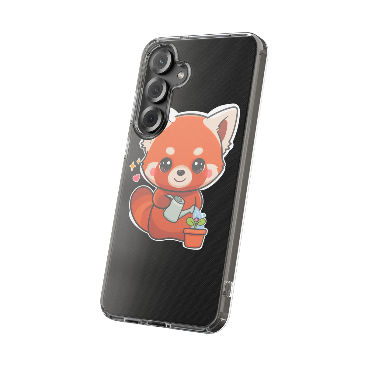 Red Panda Phone Case, Cute Plant Lover Gift