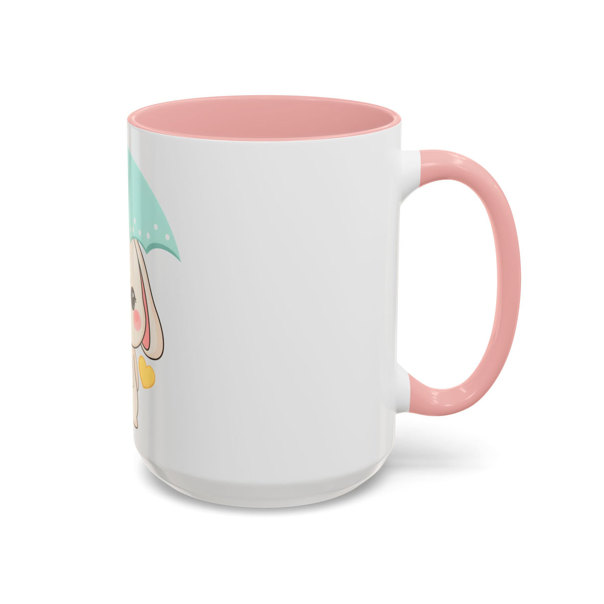 Kawaii Bunny Accent Coffee Mug for a Cheerful Desk